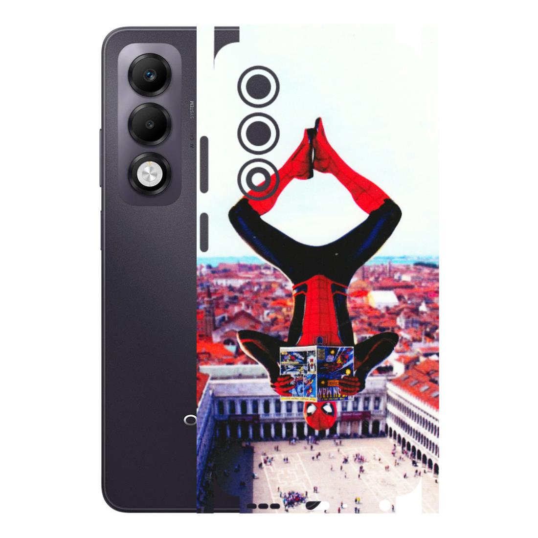 OPPO Phone Skins 2025 (All Models) - Spiderman Hanging - 3D Embossed Finish (L-53) Oppo K13x 5G