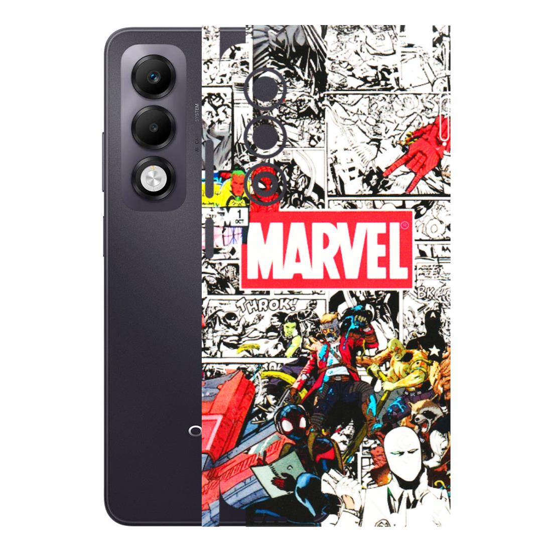 OPPO Phone Skins 2025 (All Models) - Marvel Colorful Comic - 3D Embossed Finish (L-64) Oppo K13x 5G