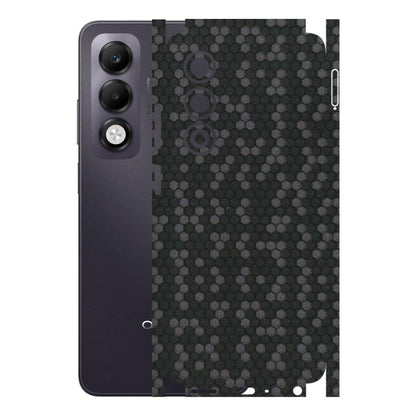 OPPO Phone Skins 2025 (All Models) - Black Grey Honeycomb Sober - 3D Embossed Finish (L-85) Oppo K13x 5G