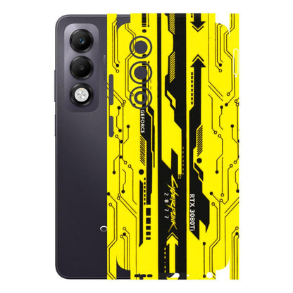OPPO Phone Skins 2025 (All Models) - Yellow Cyberpunk - 3D Embossed Finish (L-93) Oppo K13x 5G