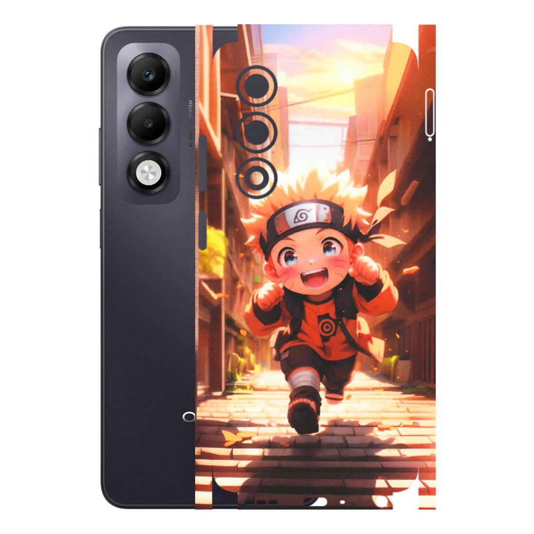 OPPO Phone Skins 2025 (All Models) - Naruto Cute Toon Running - Matte Finish (M-04) Oppo K13x 5G