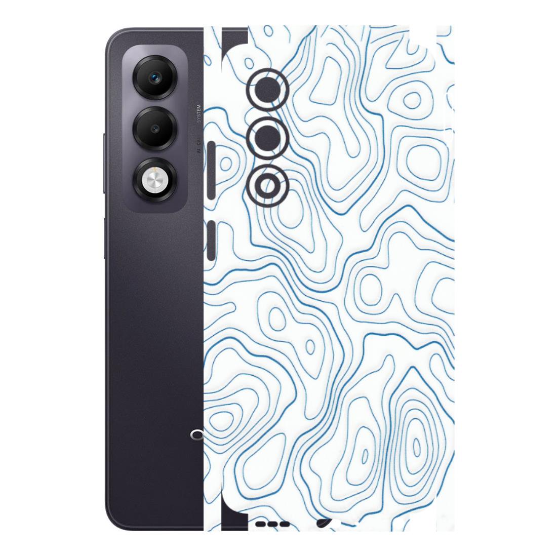 OPPO Phone Skins 2025 (All Models) - Blue And White Swirls - Matte Finish (M-139) Oppo K13x 5G