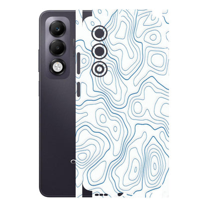OPPO Phone Skins 2025 (All Models) - Blue And White Swirls - Matte Finish (M-139) Oppo K13x 5G
