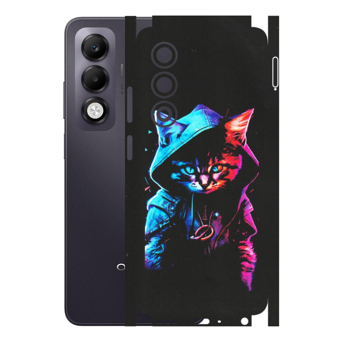 OPPO Phone Skins 2025 (All Models) - Cyberpunk Cat - Matte Finish (M-45) Oppo K13x 5G