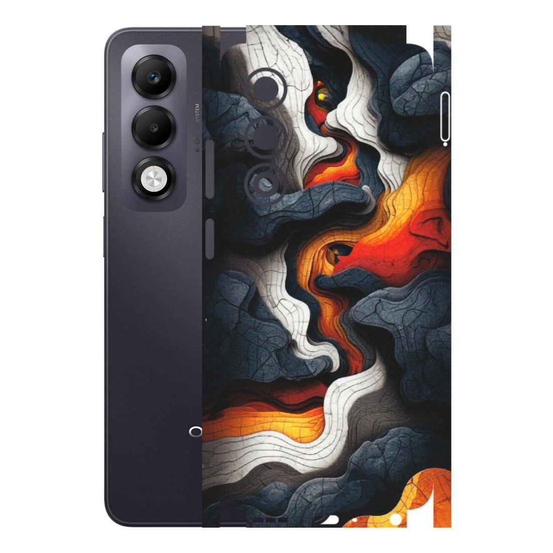 OPPO Phone Skins 2025 (All Models) - Abstract Volcanic Layers - Matte Finish (M-52) Oppo K13x 5G