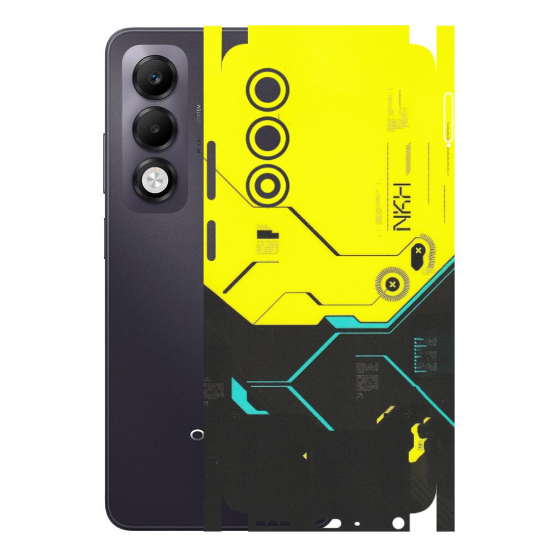 OPPO Phone Skins 2025 (All Models) - Black Yellow Technica - Matte Finish (M-53) Oppo K13x 5G