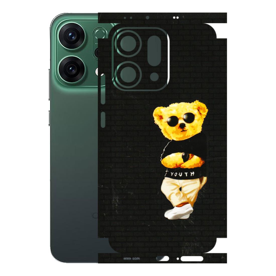 OPPO Phone Skins 2025 (All Models) - Classy Teddy Bear - 3D Embossed Finish (L-116) Oppo Reno 14 5G