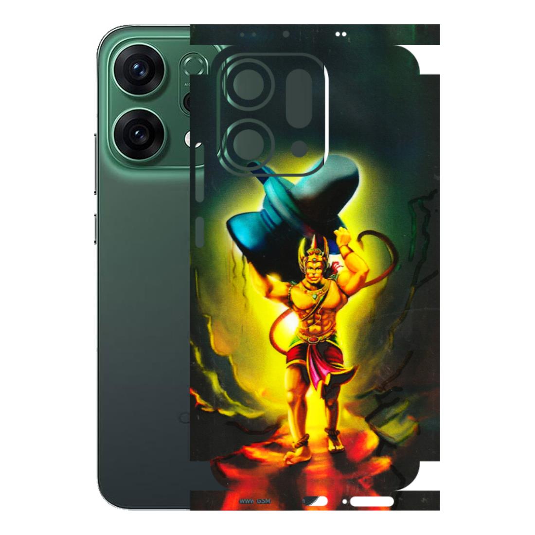 OPPO Phone Skins 2025 (All Models) - Hanuman Ji - 3D Embossed Finish (L-128) Oppo Reno 14 5G