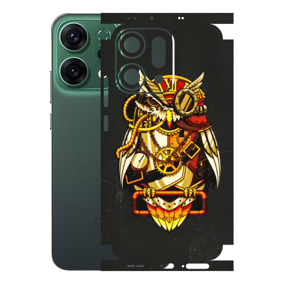 OPPO Phone Skins 2025 (All Models) - Classy Smart Owl - 3D Embossed Finish (L-144) Oppo Reno 14 5G