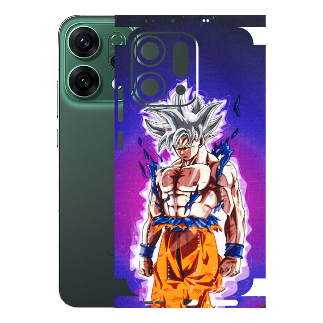 OPPO Phone Skins 2025 (All Models) - Goku Purple Anime - 3D Embossed Finish (L-147) Oppo Reno 14 5G