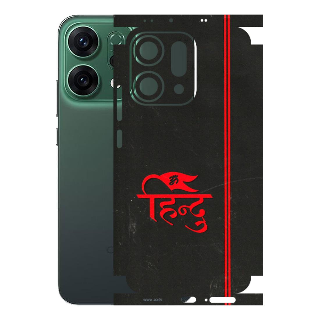 OPPO Phone Skins 2025 (All Models) - Hindu Black - 3D Embossed Finish (L-153) Oppo Reno 14 5G