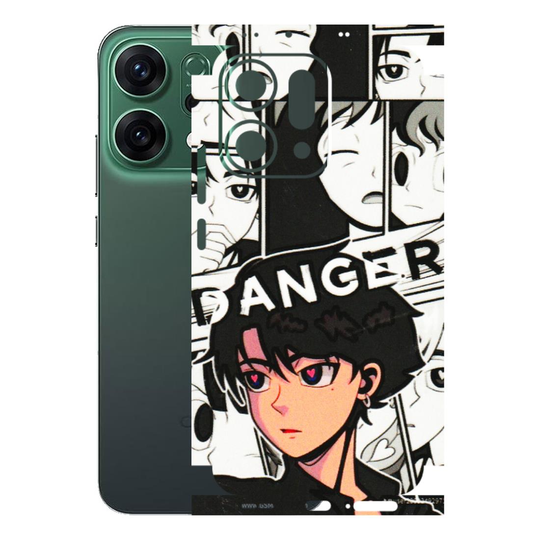 OPPO Phone Skins 2025 (All Models) - Danger Anime - 3D Embossed Finish (L-155) Oppo Reno 14 5G