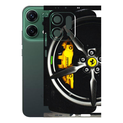 OPPO Phone Skins 2025 (All Models) - Ferrari Wheel Alloy - 3D Embossed Finish (L-173) Oppo Reno 14 5G