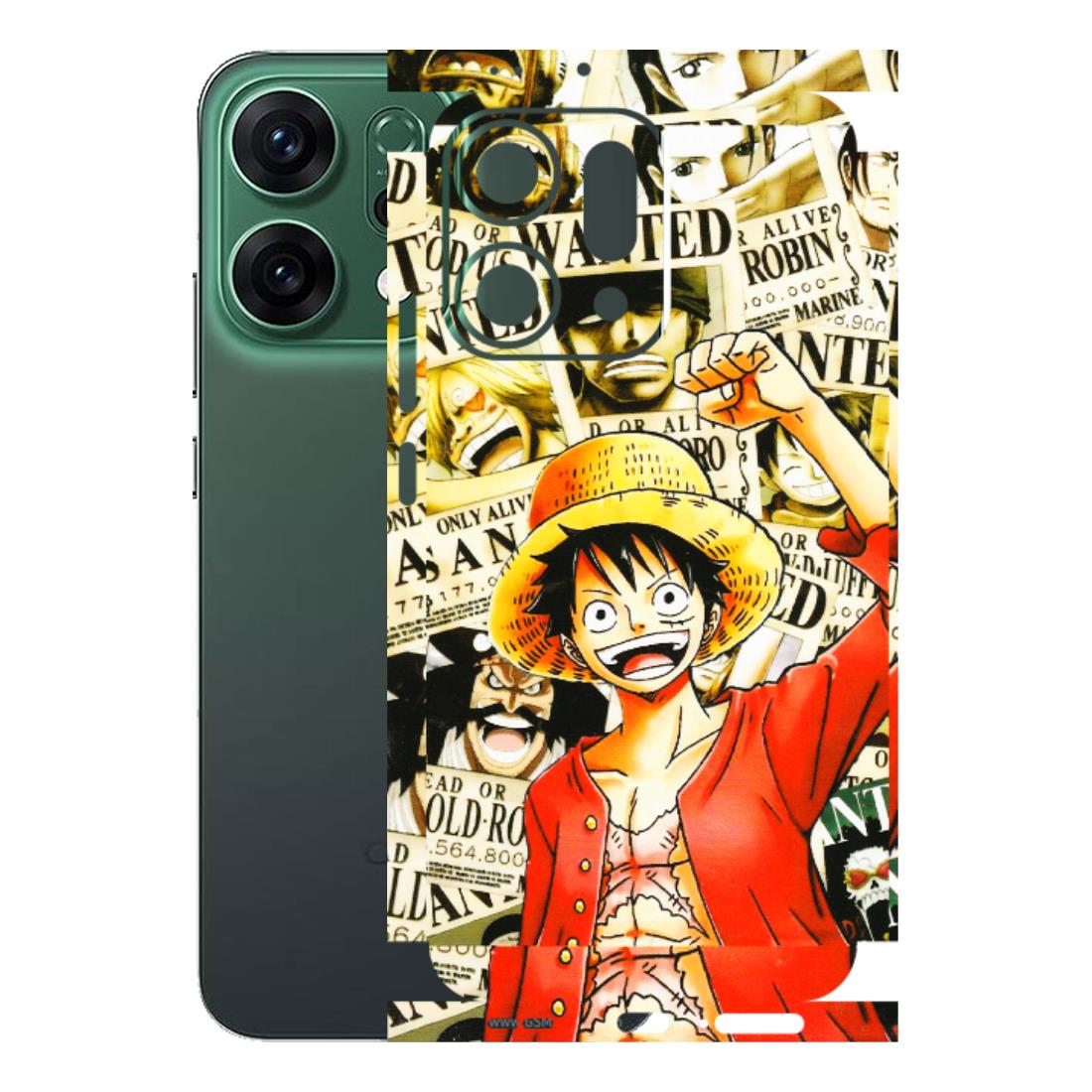 OPPO Phone Skins 2025 (All Models) - Luffy Anime - 3D Embossed Finish (L-177) Oppo Reno 14 5G