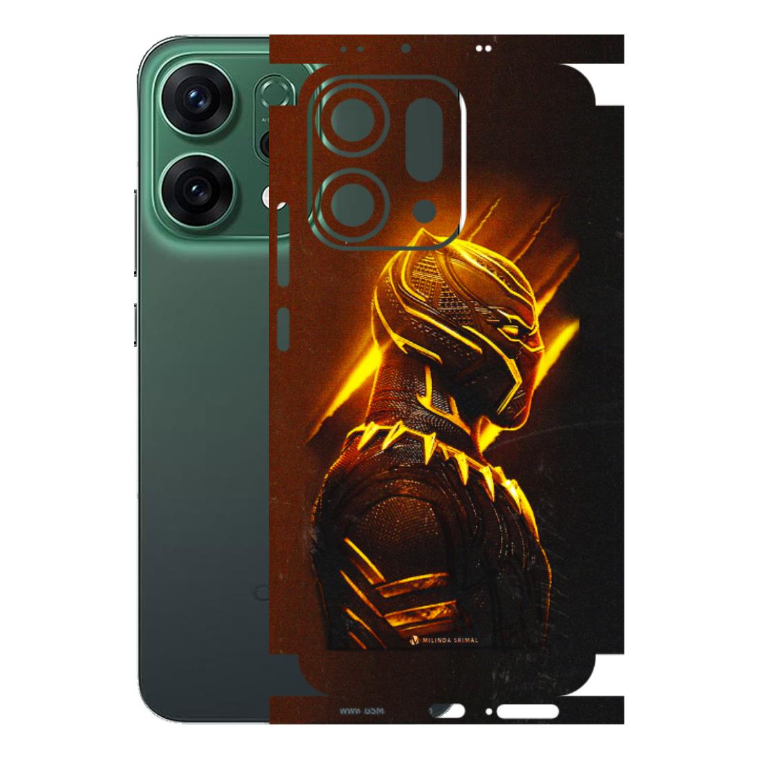 OPPO Phone Skins 2025 (All Models) - Gold Black Panther - 3D Embossed Finish (L-181) Oppo Reno 14 5G