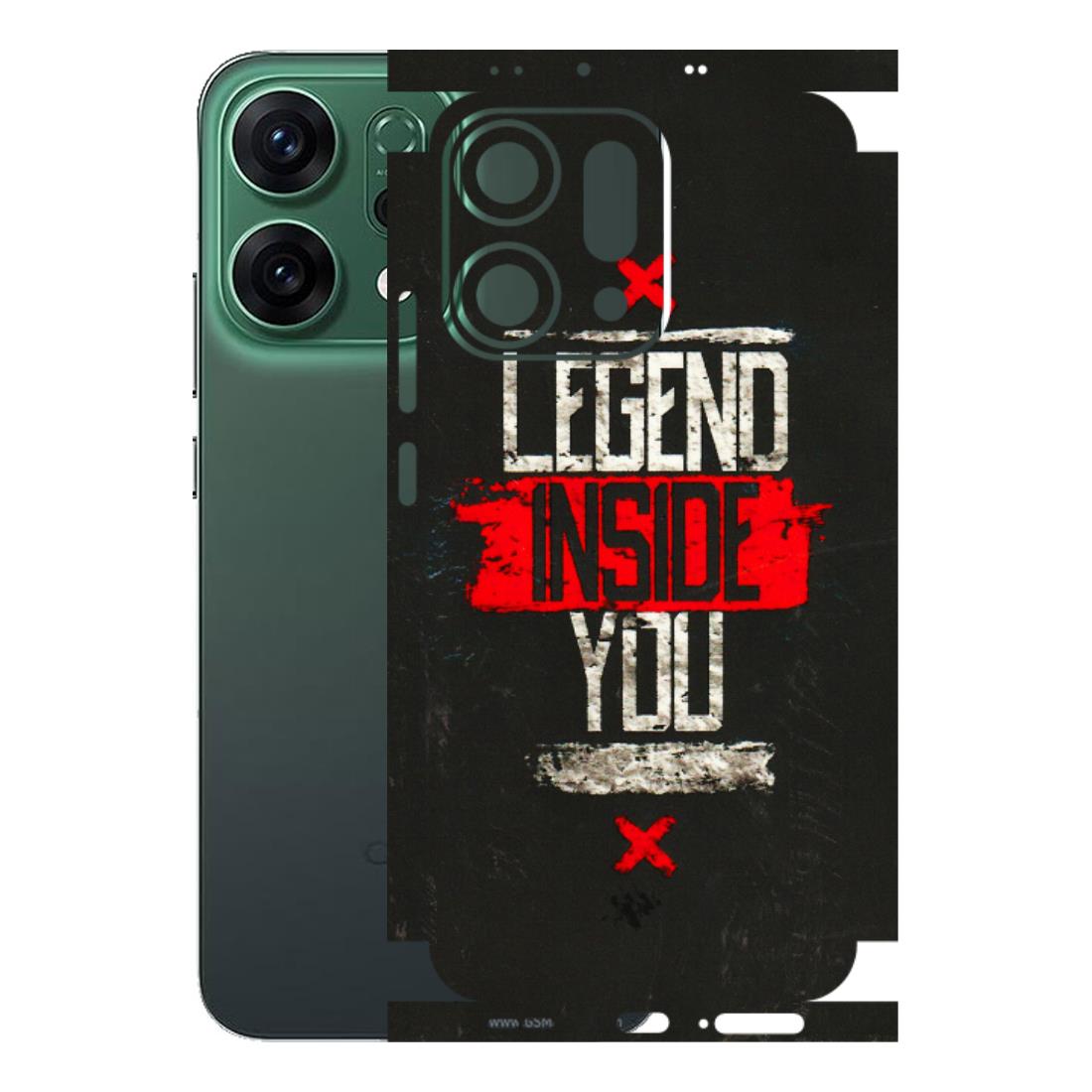 OPPO Phone Skins 2025 (All Models) - Legend Inside You - 3D Embossed Finish (L-186) Oppo Reno 14 5G