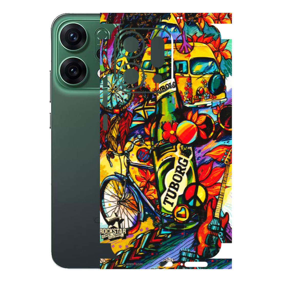 OPPO Phone Skins 2025 (All Models) - Cool Beer Bottle - 3D Embossed Finish (L-193) Oppo Reno 14 5G