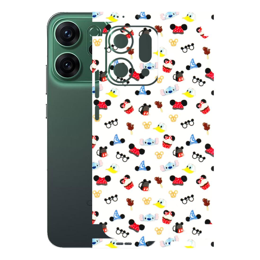 OPPO Phone Skins 2025 (All Models) - Minnie Mouse & Donald Doodles s - 3D Embossed Finish (L-194) Oppo Reno 14 5G
