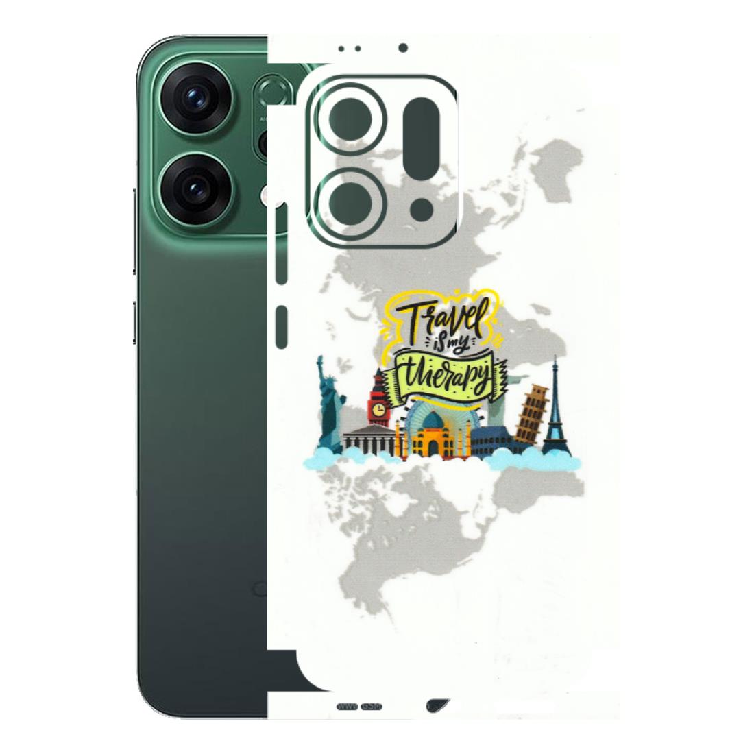 OPPO Phone Skins 2025 (All Models) - Travel Therapy - 3D Embossed Finish (L-199) Oppo Reno 14 5G