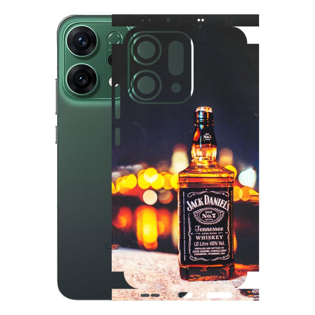 OPPO Phone Skins 2025 (All Models) - JD Whiskey Bottle - 3D Embossed Finish (L-20) Oppo Reno 14 5G