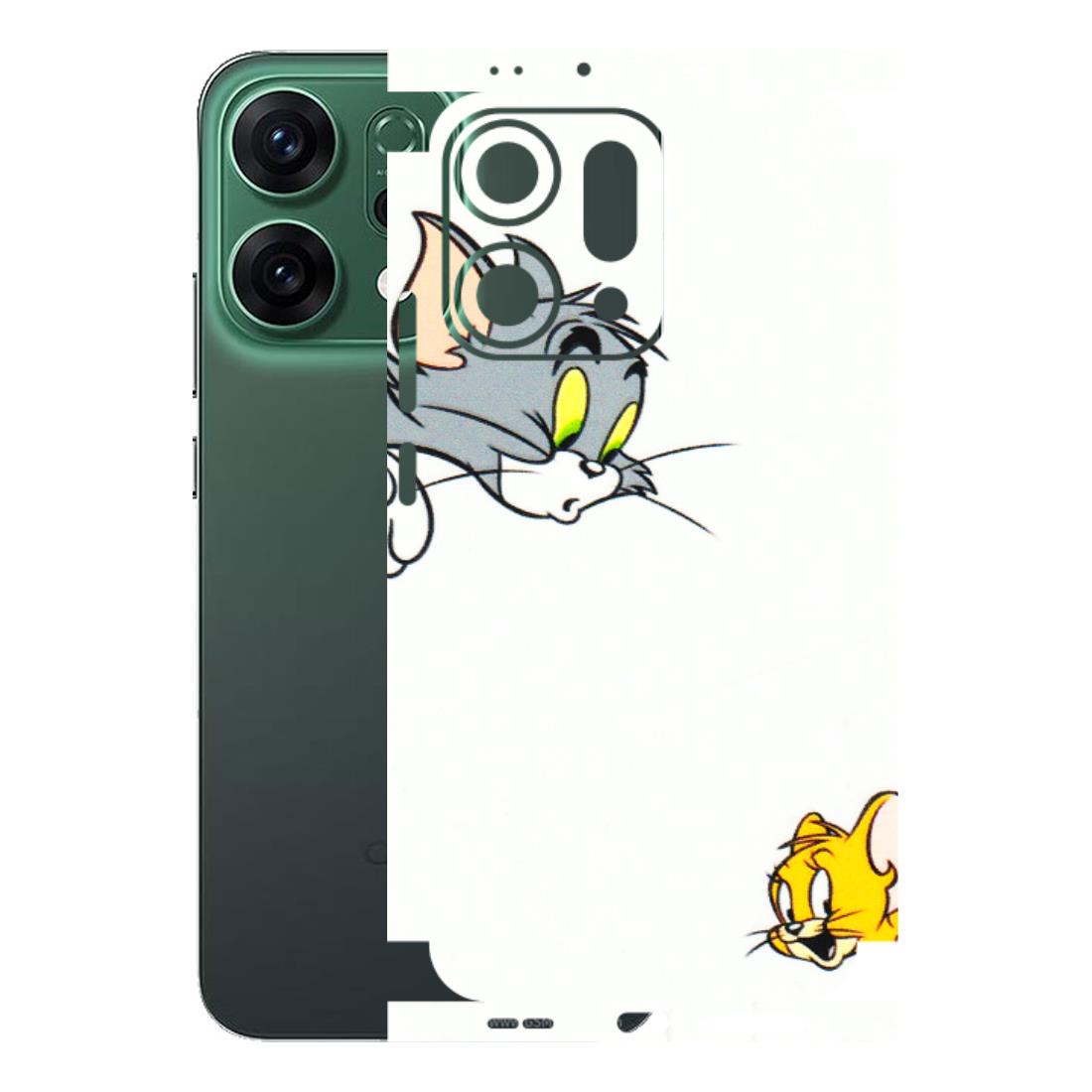 OPPO Phone Skins 2025 (All Models) - Cute Tom And Jerry - 3D Embossed Finish (L-220) Oppo Reno 14 5G