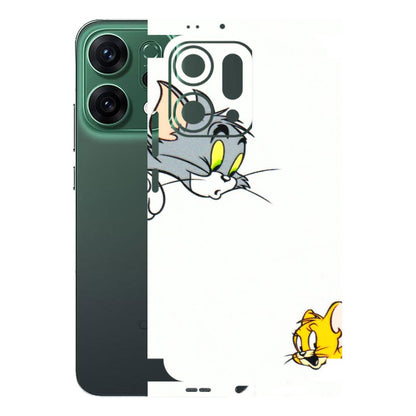 OPPO Phone Skins 2025 (All Models) - Cute Tom And Jerry - 3D Embossed Finish (L-220) Oppo Reno 14 5G