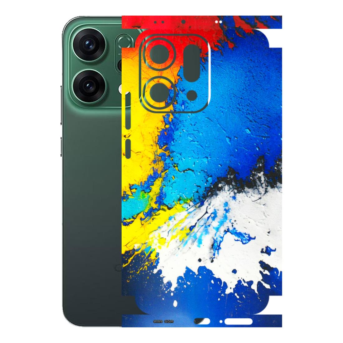 OPPO Phone Skins 2025 (All Models) - Acrylic Paint Spill - 3D Embossed Finish (L-229) Oppo Reno 14 5G