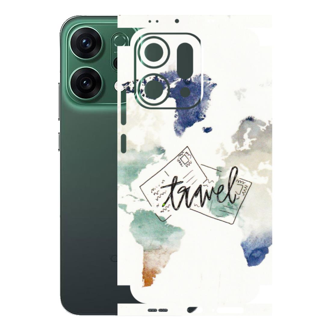 OPPO Phone Skins 2025 (All Models) - Travel The World - 3D Embossed Finish (L-232) Oppo Reno 14 5G