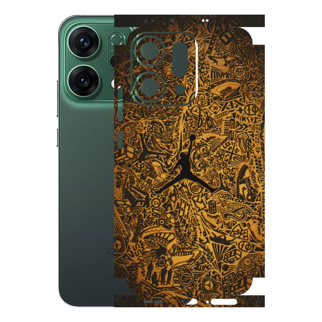 OPPO Phone Skins 2025 (All Models) - Premium Gold Basketball Player - 3D Embossed Finish (L-236) Oppo Reno 14 5G