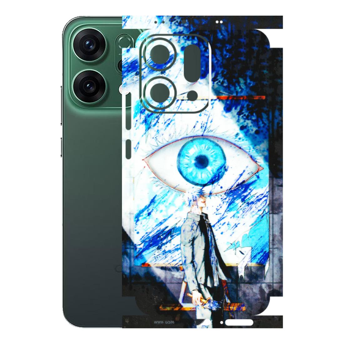 OPPO Phone Skins 2025 (All Models) - Gojo Satoru evil eye - 3D Embossed Finish (L-239) Oppo Reno 14 5G