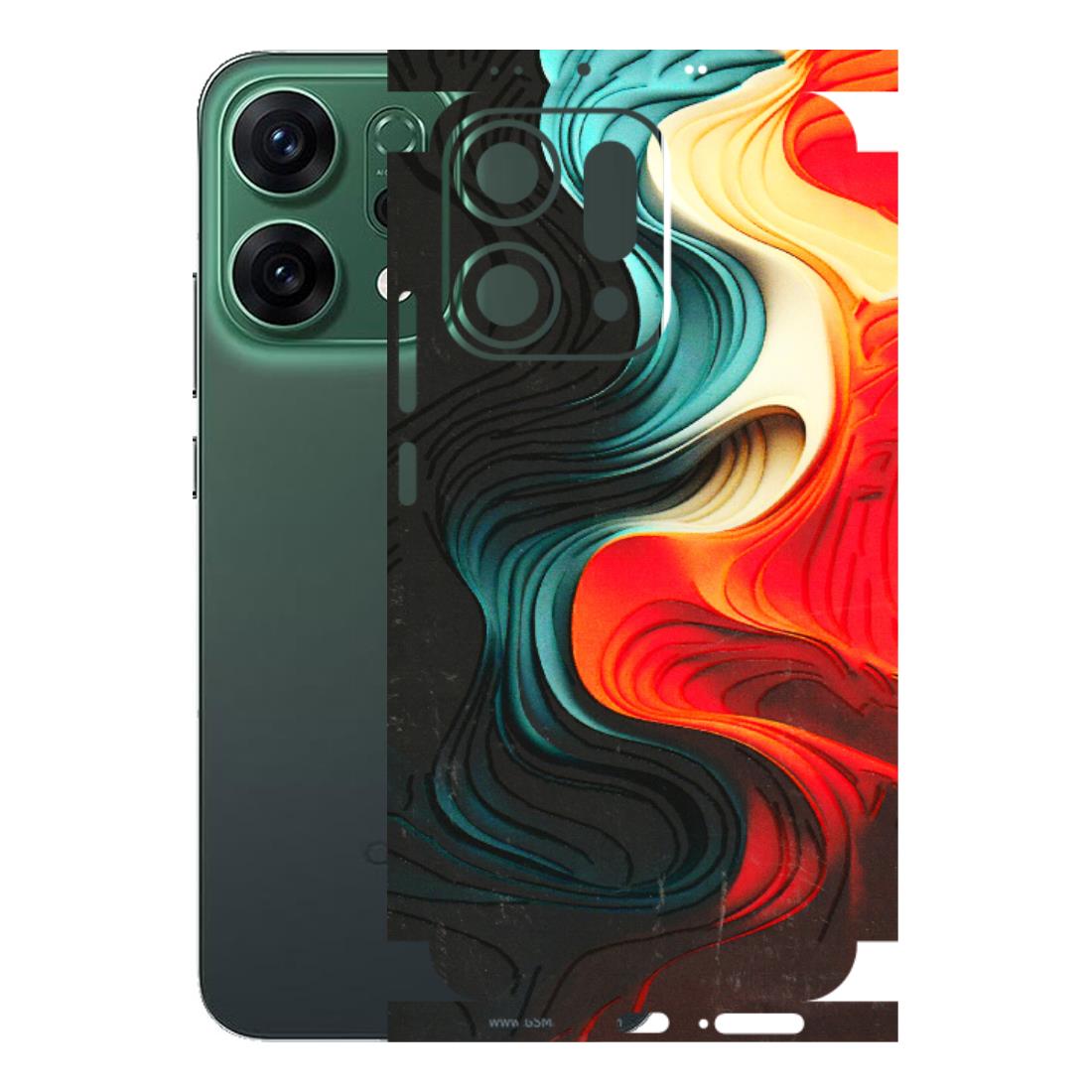 OPPO Phone Skins 2025 (All Models) - The Silky Swirl - 3D Embossed Finish (L-240) Oppo Reno 14 5G