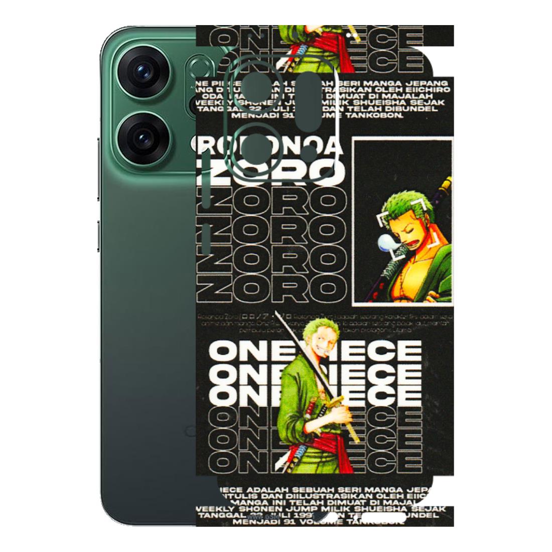 OPPO Phone Skins 2025 (All Models) - One Piece Zoro - 3D Embossed Finish (L-250) Oppo Reno 14 5G