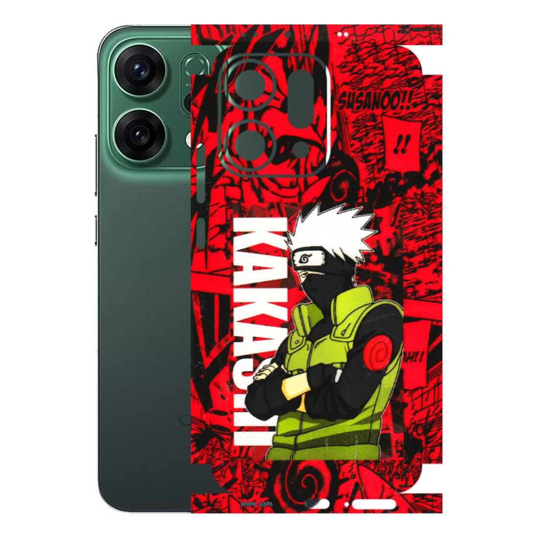 OPPO Phone Skins 2025 (All Models) - Kakashi Red Anime - 3D Embossed Finish (L-251) Oppo Reno 14 5G