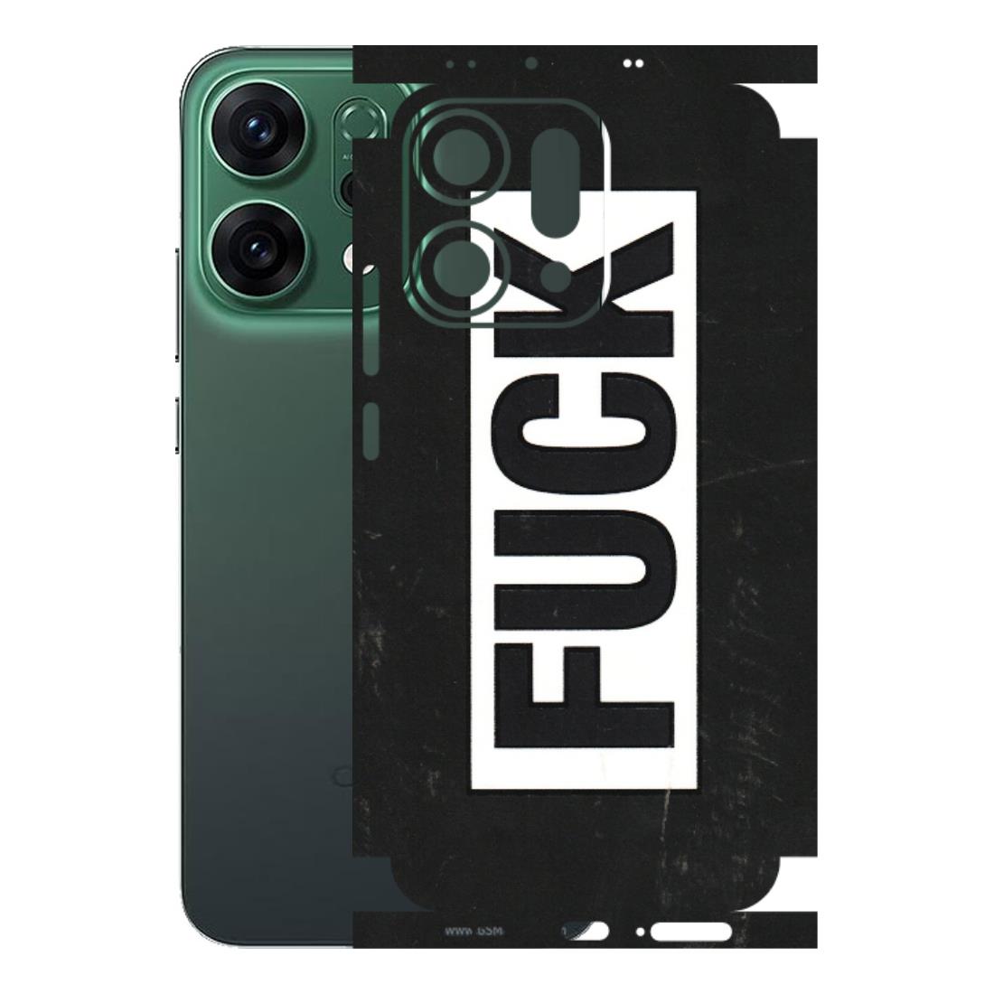 OPPO Phone Skins 2025 (All Models) - The F Word - 3D Embossed Finish (L-255) Oppo Reno 14 5G