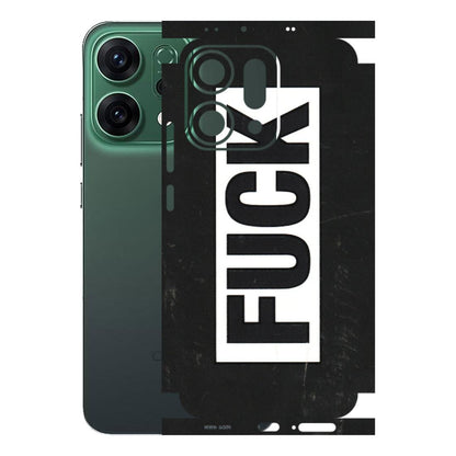 OPPO Phone Skins 2025 (All Models) - The F Word - 3D Embossed Finish (L-255) Oppo Reno 14 5G