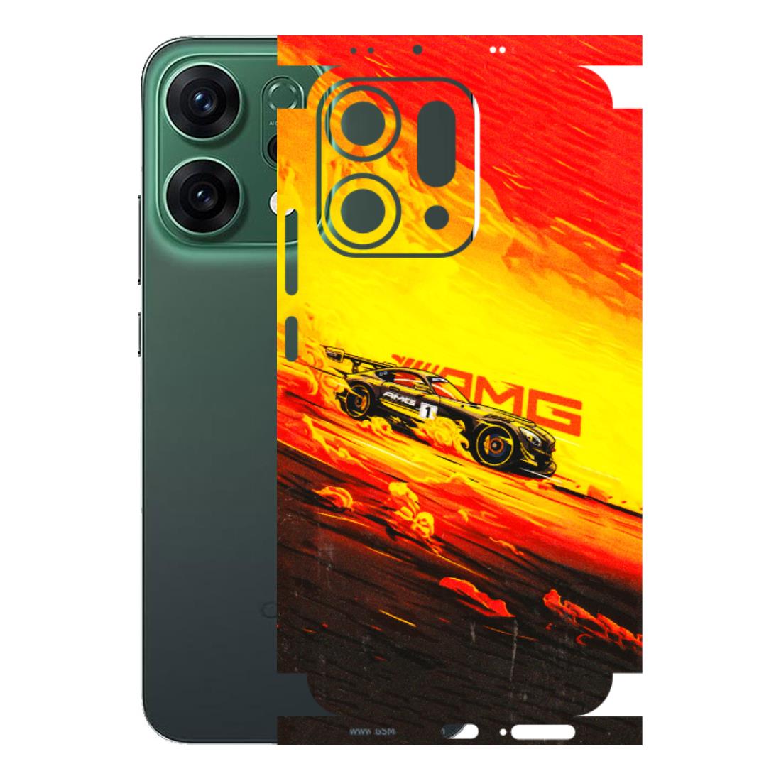 OPPO Phone Skins 2025 (All Models) - AMG Car Speed Cover - 3D Embossed Finish (L-256) Oppo Reno 14 5G