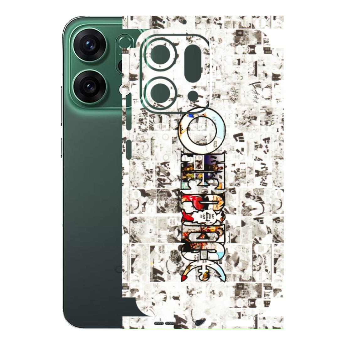 OPPO Phone Skins 2025 (All Models) - One Piece Manga - 3D Embossed Finish (L-26) Oppo Reno 14 5G