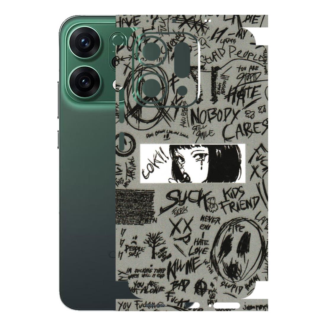 OPPO Phone Skins 2025 (All Models) - Never Have Love Anime - 3D Embossed Finish (L-260) Oppo Reno 14 5G
