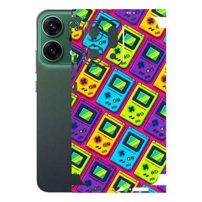 OPPO Phone Skins 2025 (All Models) - Gameboy Colourful Latest - 3D Embossed Finish (L-266) Oppo Reno 14 5G