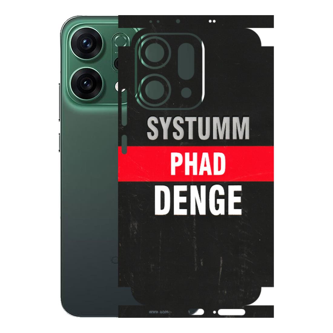 OPPO Phone Skins 2025 (All Models) - Systumm Phad Denge Latest - 3D Embossed Finish (L-278) Oppo Reno 14 5G