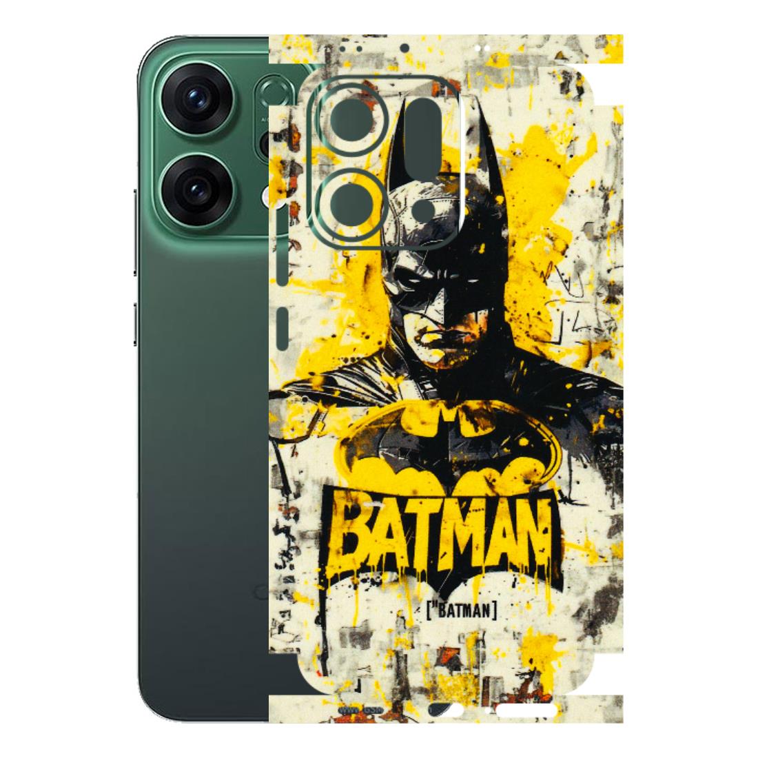 OPPO Phone Skins 2025 (All Models) - Batman Yellow BT - 3D Embossed Finish (L-304) Oppo Reno 14 5G