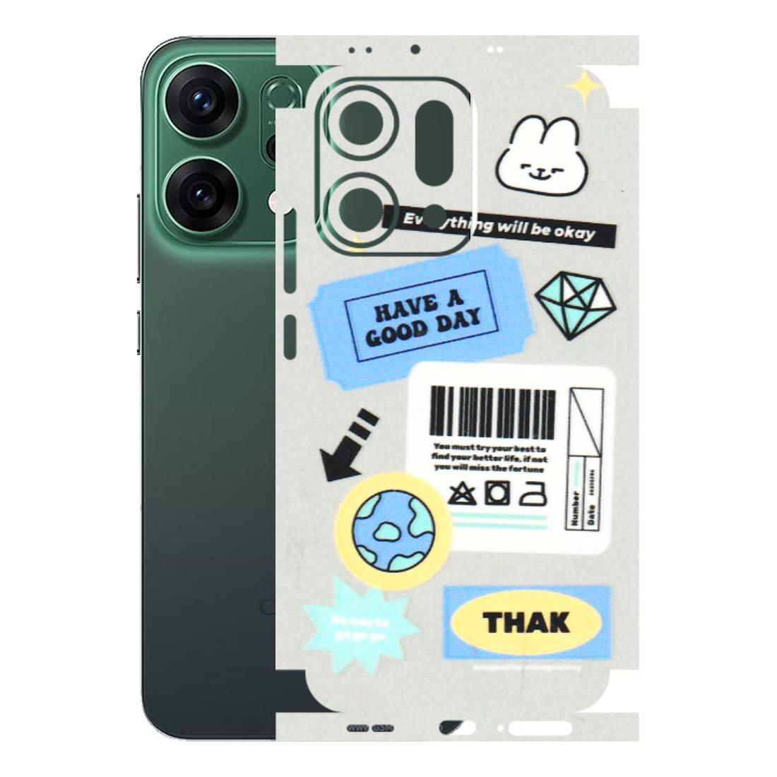 OPPO Phone Skins 2025 (All Models) - Will Be Okay Design - 3D Embossed Finish (L-316) Oppo Reno 14 5G
