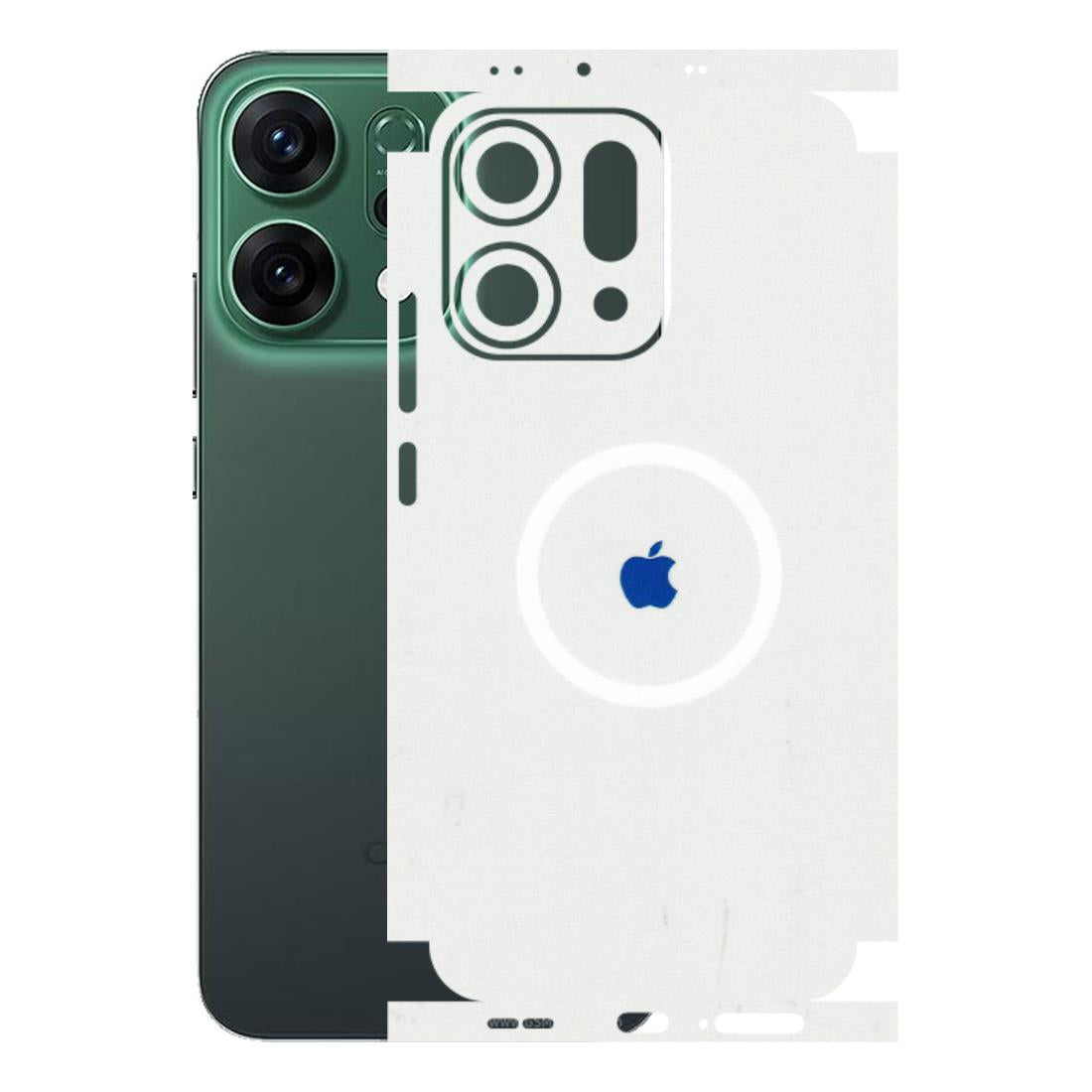 OPPO Phone Skins 2025 (All Models) - iPhone Magsafe Logo - 3D Embossed Finish (L-320) Oppo Reno 14 5G