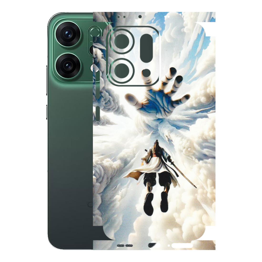 OPPO Phone Skins 2025 (All Models) - Big Hand With Monkey King - 3D Embossed Finish (L-323) Oppo Reno 14 5G