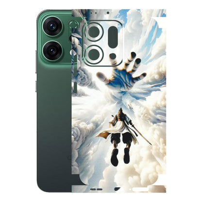 OPPO Phone Skins 2025 (All Models) - Big Hand With Monkey King - 3D Embossed Finish (L-323) Oppo Reno 14 5G