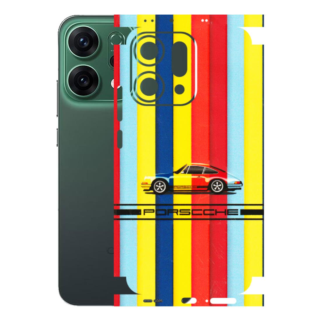 OPPO Phone Skins 2025 (All Models) - Multicolour Porche - 3D Embossed Finish (L-39) Oppo Reno 14 5G