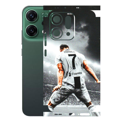 OPPO Phone Skins 2025 (All Models) - Ronaldo CR7 Crazy - 3D Embossed Finish (L-44) Oppo Reno 14 5G