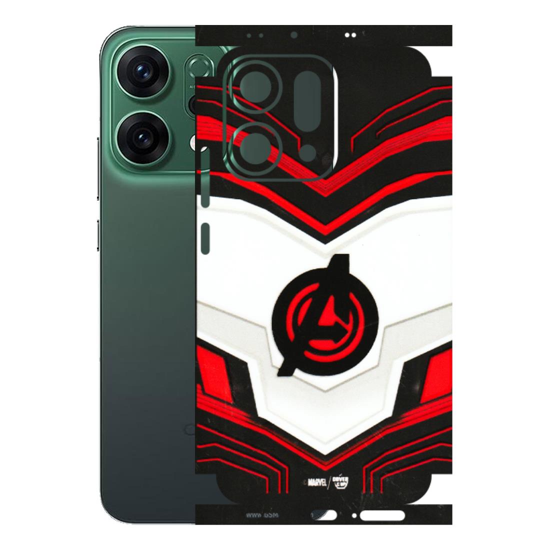 OPPO Phone Skins 2025 (All Models) - Avengers Logo - 3D Embossed Finish (L-55) Oppo Reno 14 5G