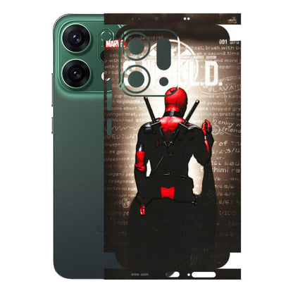 OPPO Phone Skins 2025 (All Models) - Deadpool - 3D Embossed Finish (L-56) Oppo Reno 14 5G