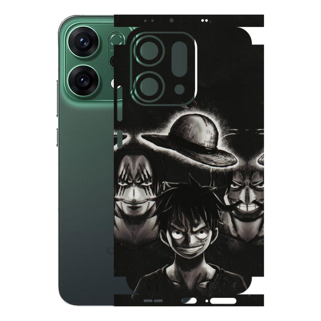 OPPO Phone Skins 2025 (All Models) - Black Luffy Hat - 3D Embossed Finish (L-57) Oppo Reno 14 5G